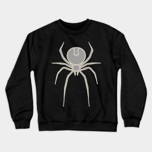 Simply Spooky Collection - Spider - Ghost Grey and Bone White Crewneck Sweatshirt